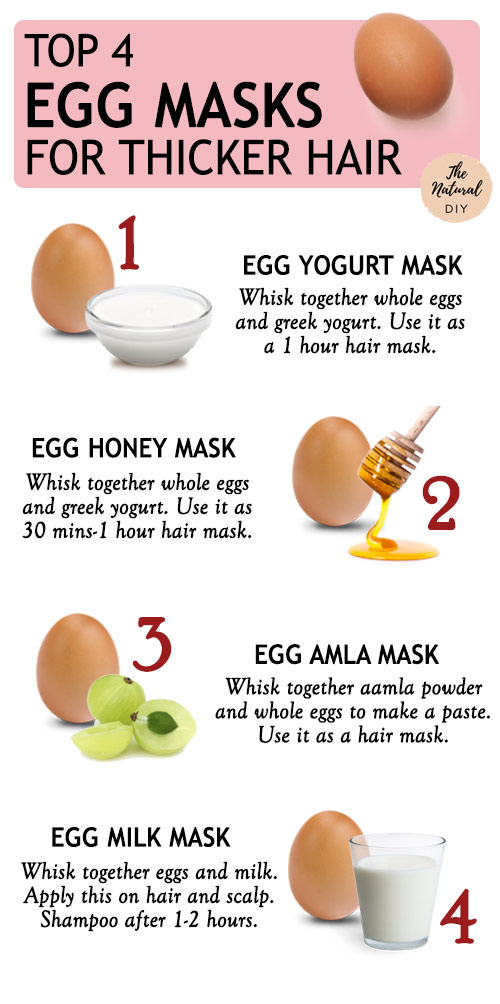 4 Egg Masks For Thicker Hair The Natural Diy