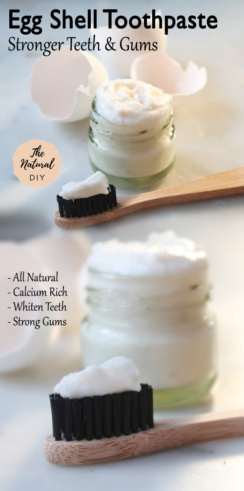 EGG SHELL TOOTHPASTE Stronger Teeth & Gums The Natural DIY